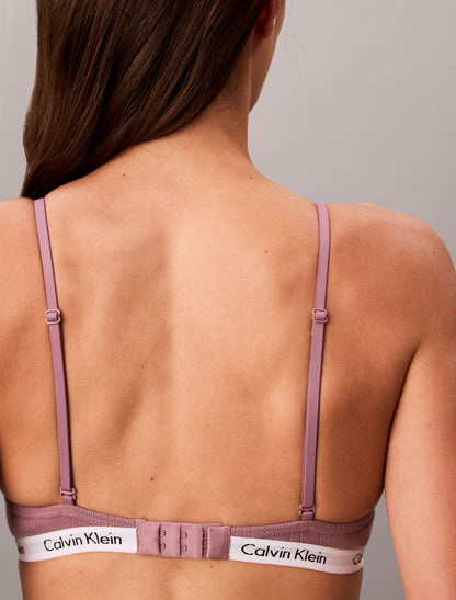 Carousel Cotton Stretch Pointelle Unlined Triangle Bralette - Calvin Klein Underwear