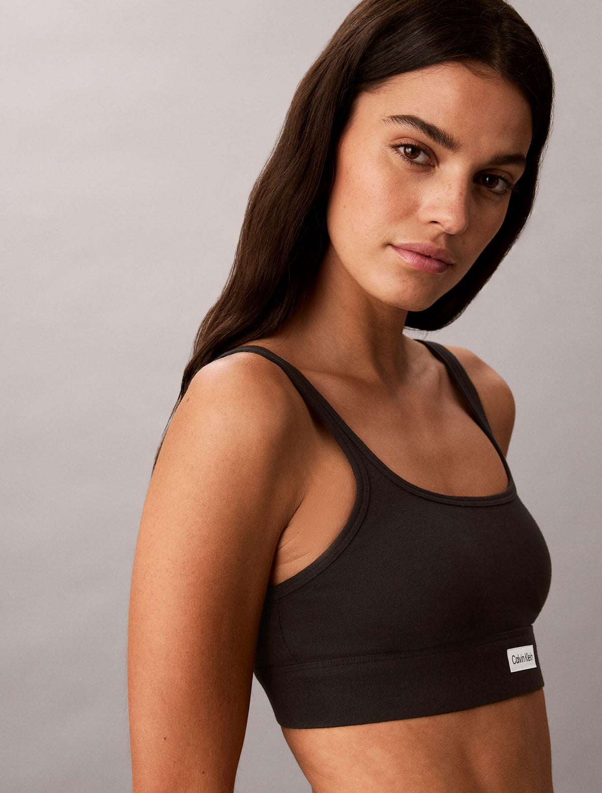 Cotton Stretch Comfort Lightly Lined Bralette - Calvin Klein Underwear
