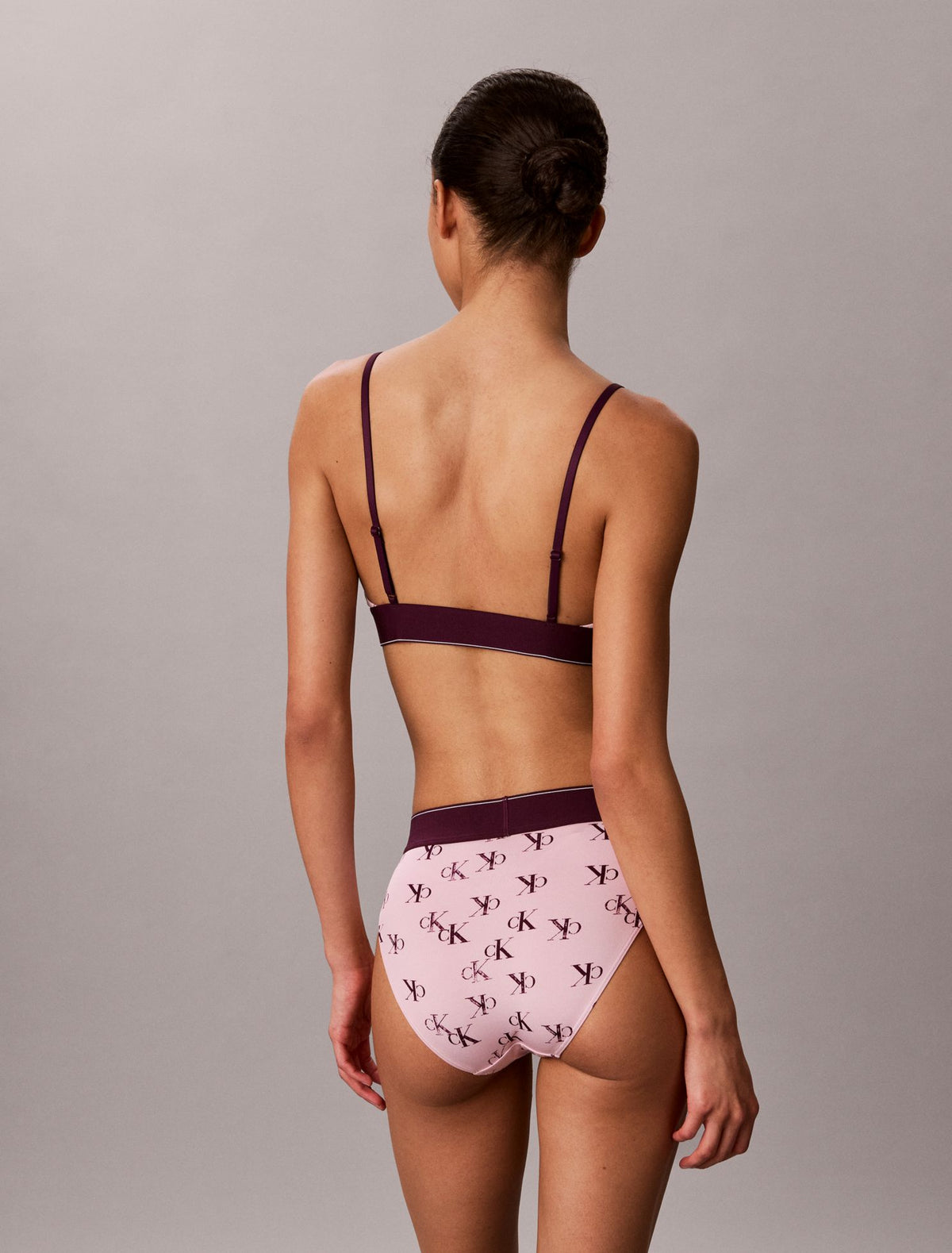 Graphic Monogram Microfiber Stretch Unlined Bralette - Calvin Klein Underwear