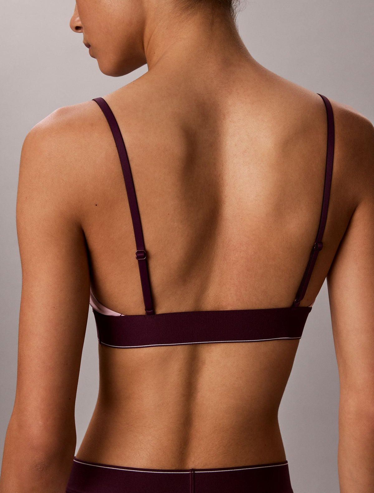 Graphic Monogram Microfiber Stretch Unlined Bralette - Calvin Klein Underwear