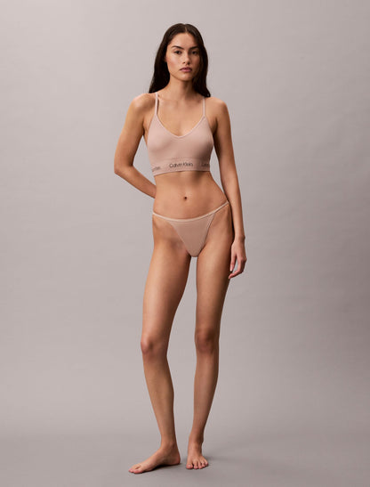Microfiber Seamless Rib Lightly Lined Bralette - Calvin Klein Underwear