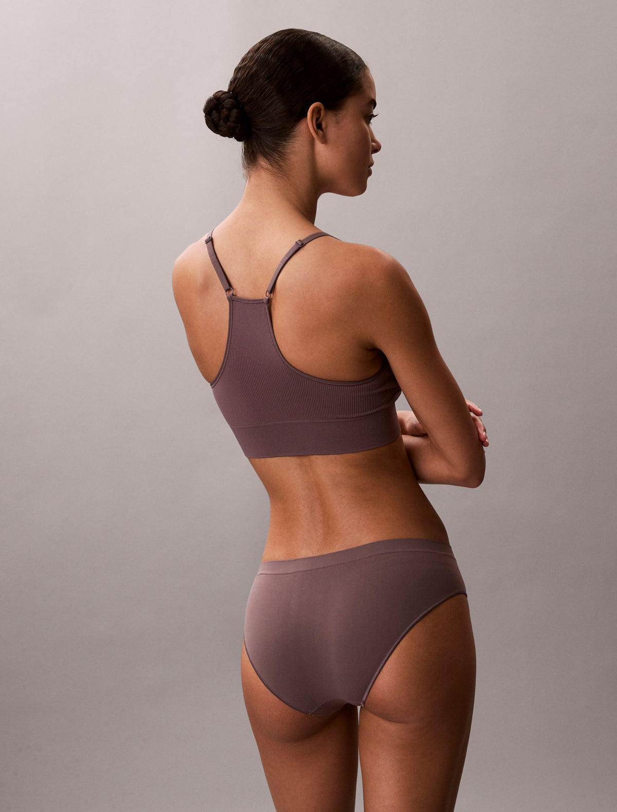 Microfiber Seamless Rib Lightly Lined Bralette - Calvin Klein Underwear