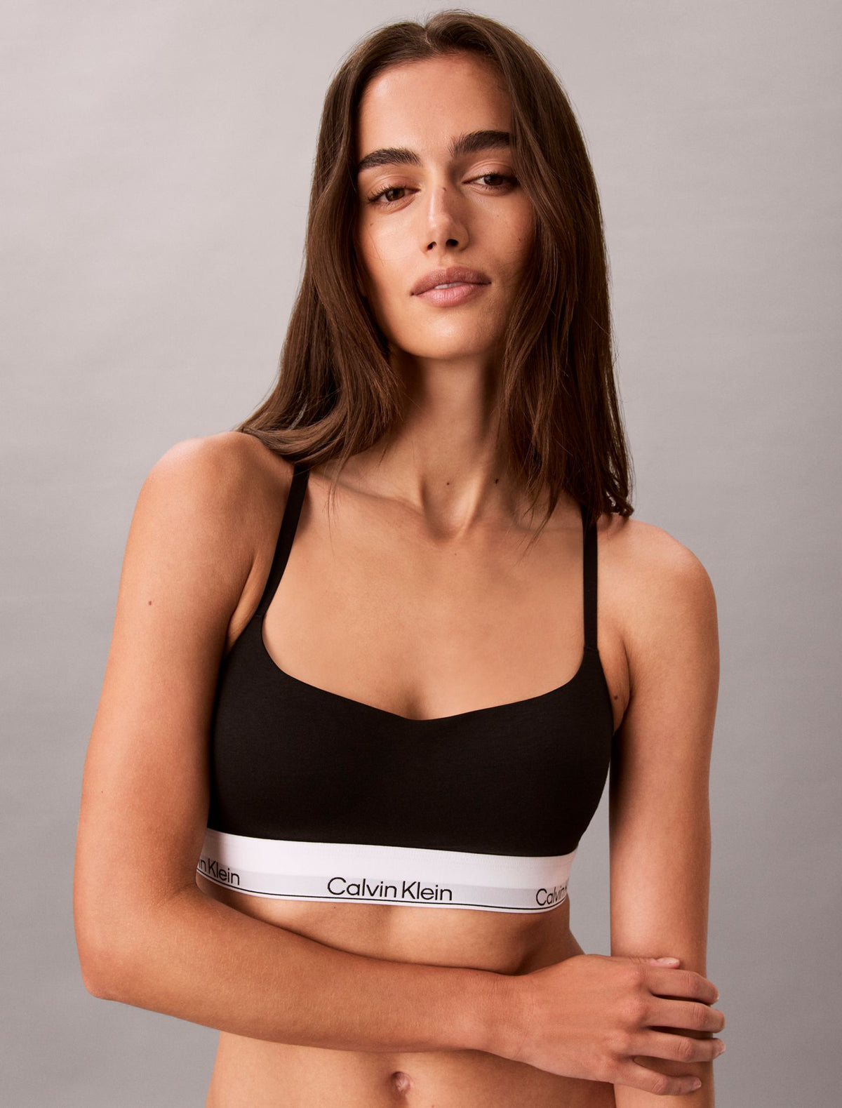 Icon Cotton Modal Smooth Edge Lightly Lined Bralette - Calvin Klein Underwear