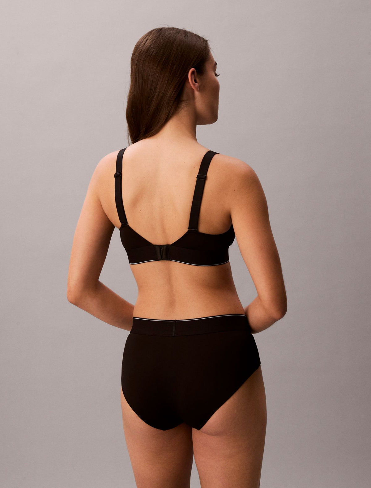 Graphic Monogram Microfiber Stretch Lightly Lined Bralette - Calvin Klein Underwear
