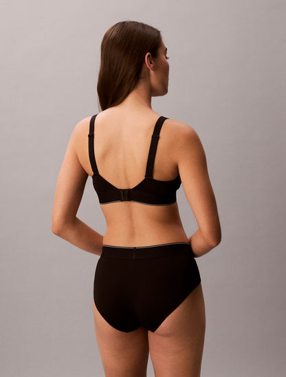 Graphic Monogram Microfiber Stretch Lightly Lined Bralette - Calvin Klein Underwear