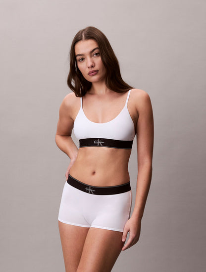Graphic Monogram Microfiber Stretch Unlined Bralette - Calvin Klein Underwear