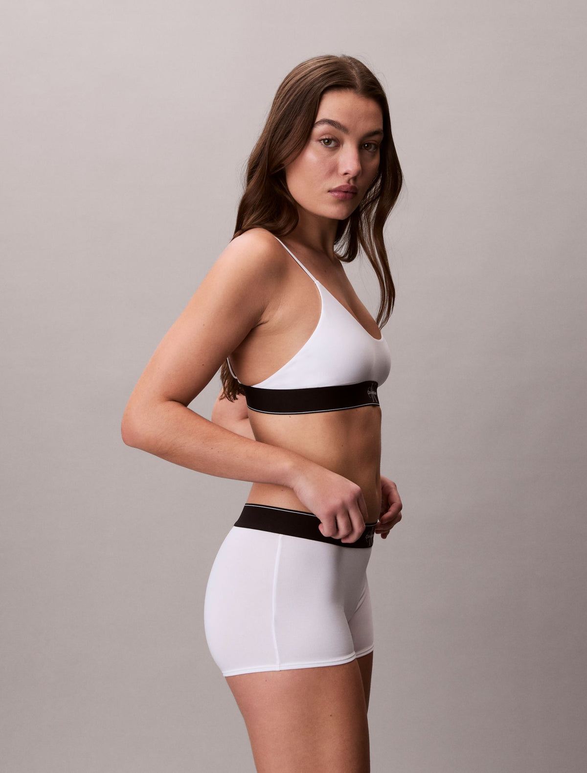 Graphic Monogram Microfiber Stretch Unlined Bralette - Calvin Klein Underwear