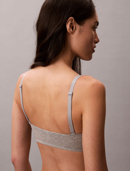 Heritage Classic Cotton Stretch Lightly Lined Bandeau Bralette - Calvin Klein Underwear