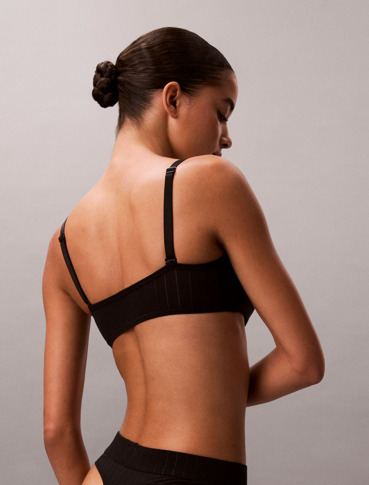 Heritage Classic Cotton Stretch Lightly Lined Bandeau Bralette - Calvin Klein Underwear