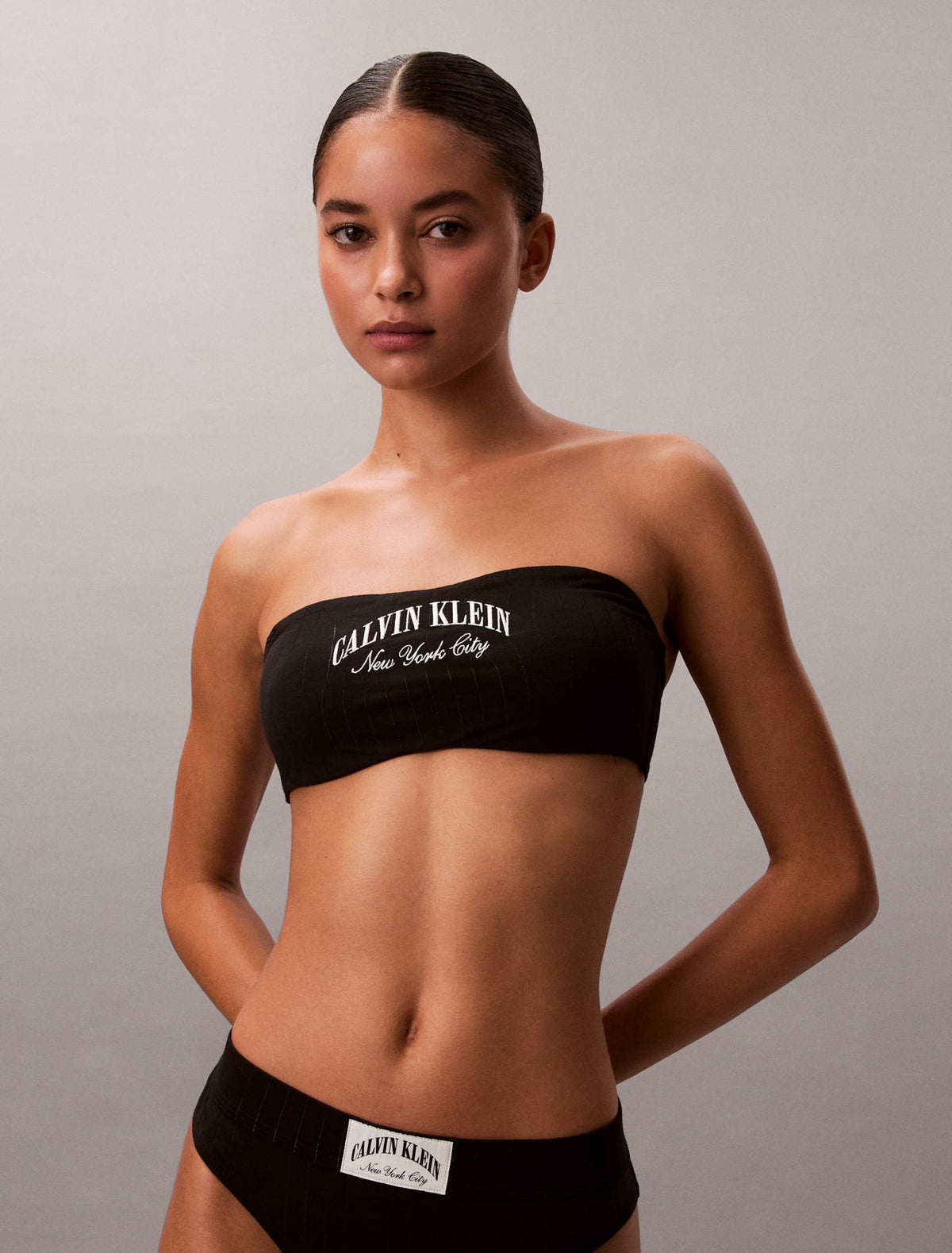 Heritage Classic Cotton Stretch Lightly Lined Bandeau Bralette - Calvin Klein Underwear