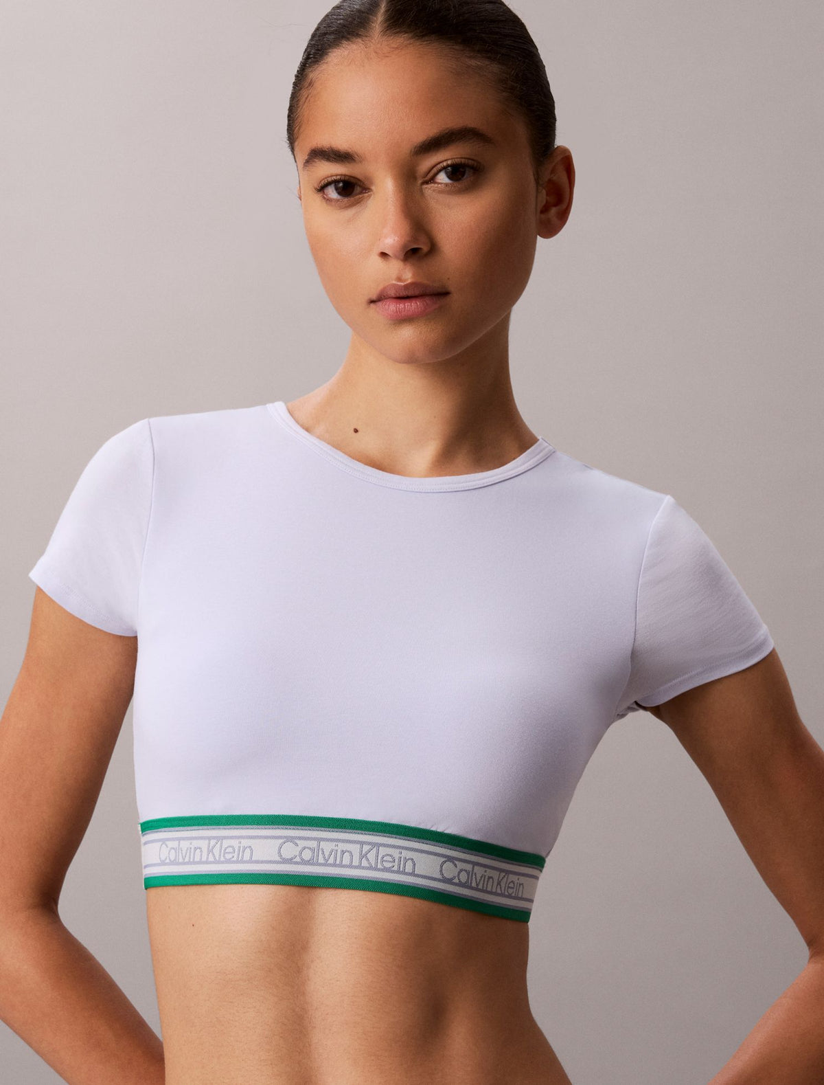 Icon Cotton Modal Stripe Lightly Lined T-Shirt Bralette - Calvin Klein Underwear