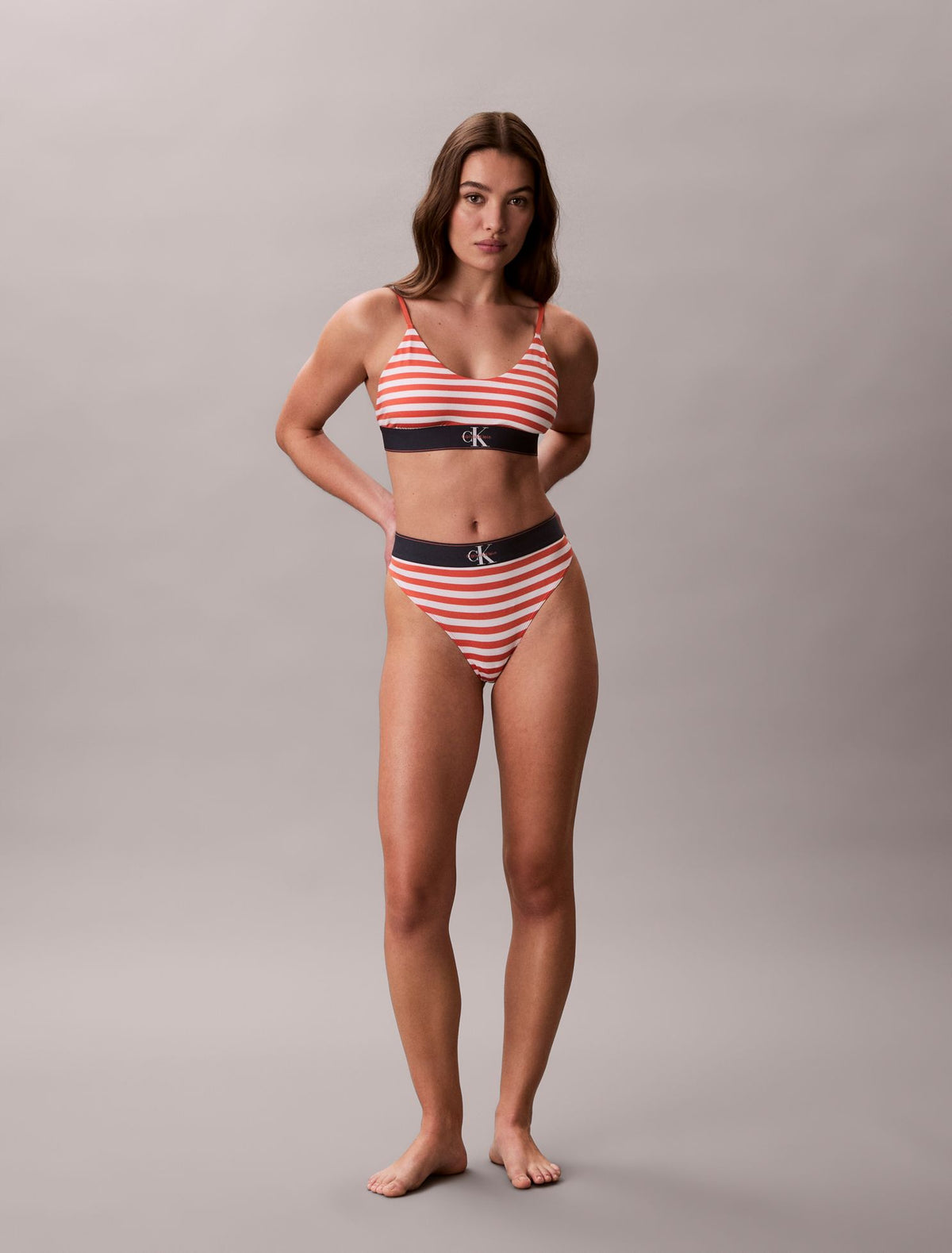 Graphic Monogram Microfiber Stretch Unlined Bralette - Calvin Klein Underwear