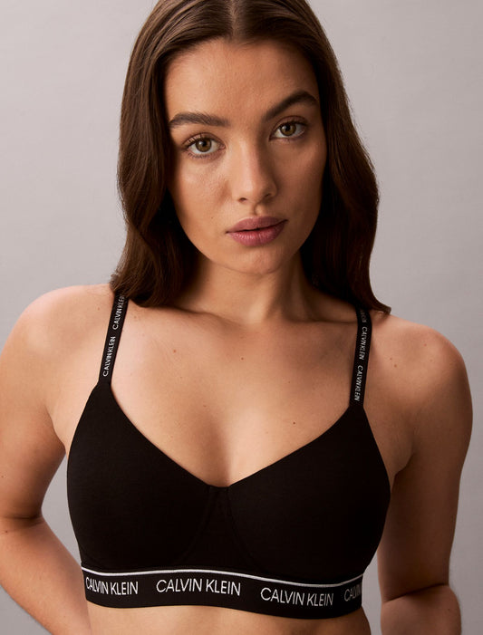 Archive Logo Lightly Lined Wirefree Bralette - Calvin Klein Underwear