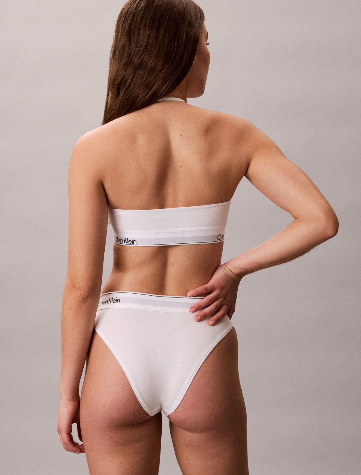 Icon Cotton Modal Unlined Halter Bralette - Calvin Klein Underwear