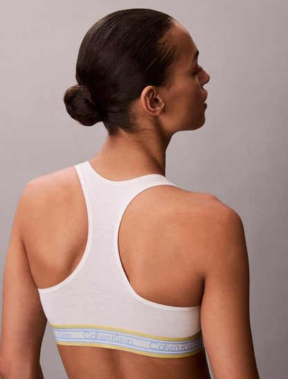 Icon Cotton Modal Stripe Unlined Bralette - Calvin Klein Underwear