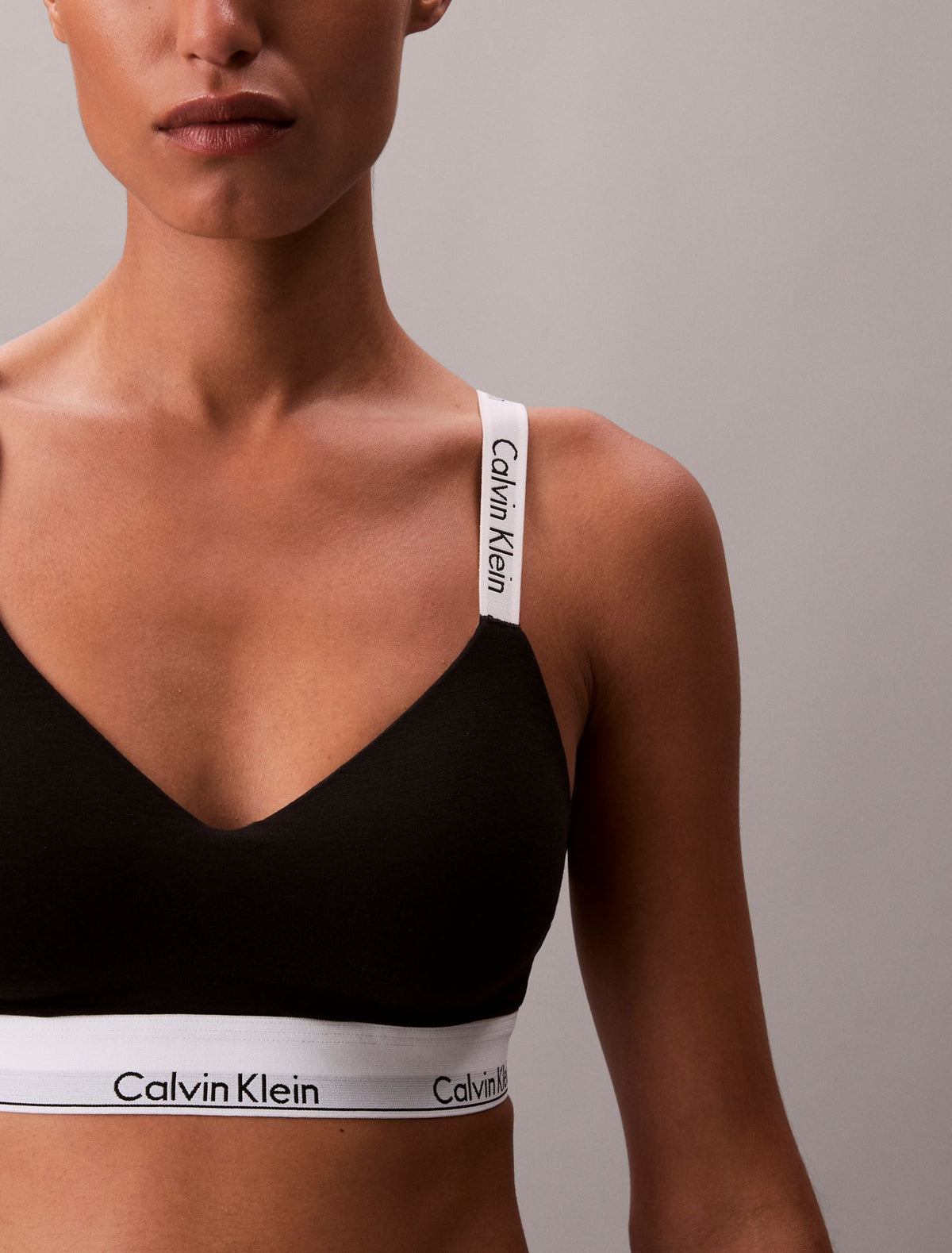 Icon Cotton Modal Lightly Lined Bralette - Calvin Klein Underwear