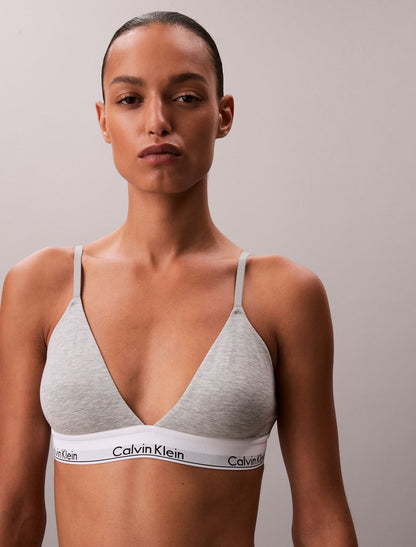 Icon Cotton Modal Lightly Lined Triangle Bralette - Calvin Klein Underwear