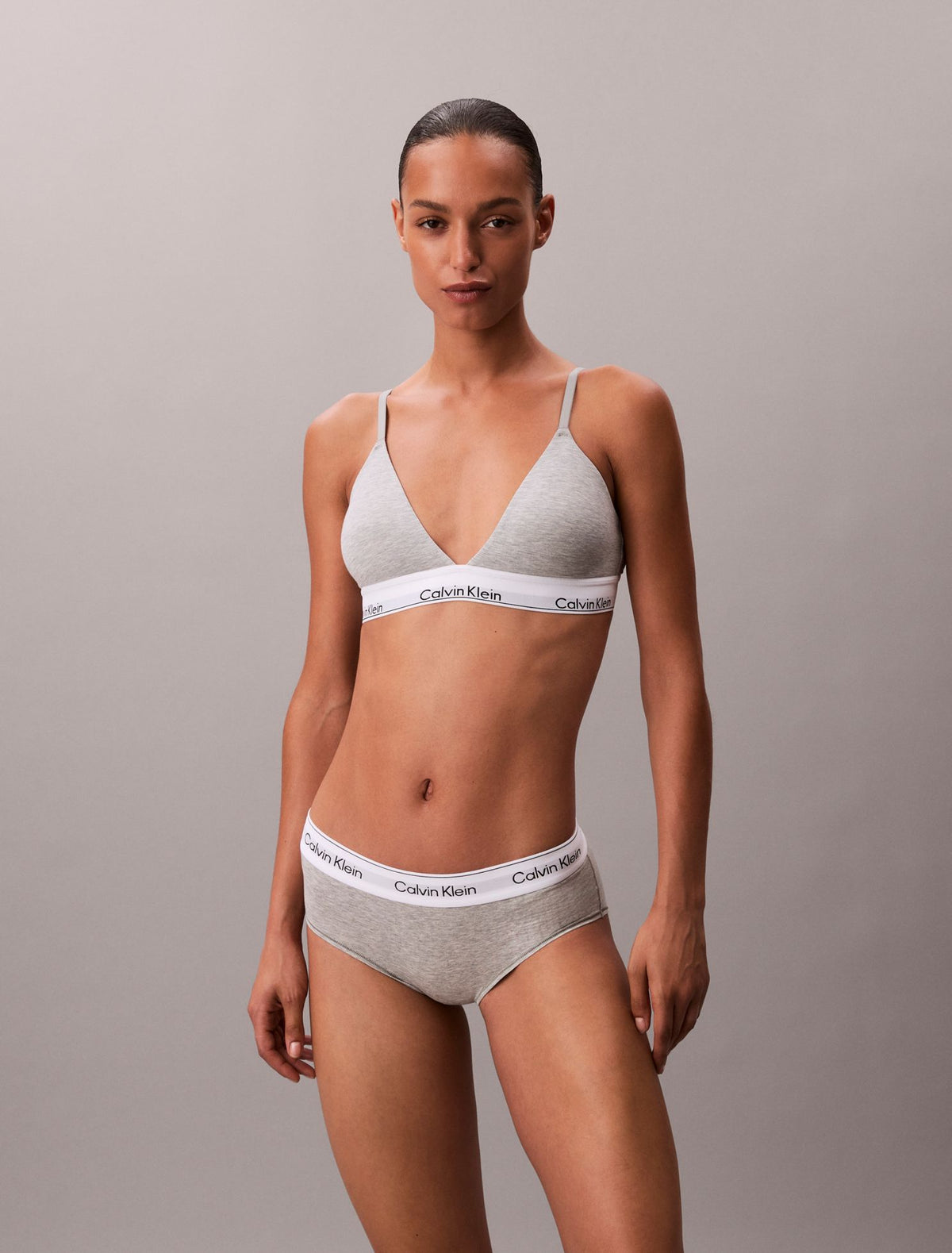 Icon Cotton Modal Lightly Lined Triangle Bralette - Calvin Klein Underwear