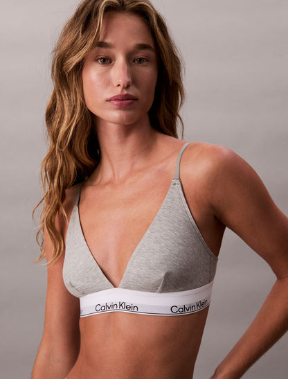 Icon Cotton Modal Unlined Triangle Bralette - Calvin Klein Underwear
