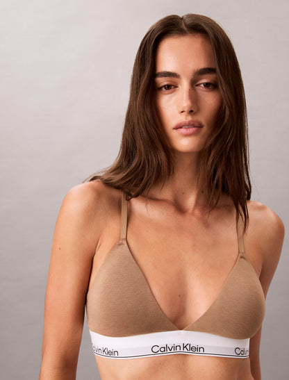 Icon Cotton Modal Lightly Lined Triangle Bralette - Calvin Klein Underwear