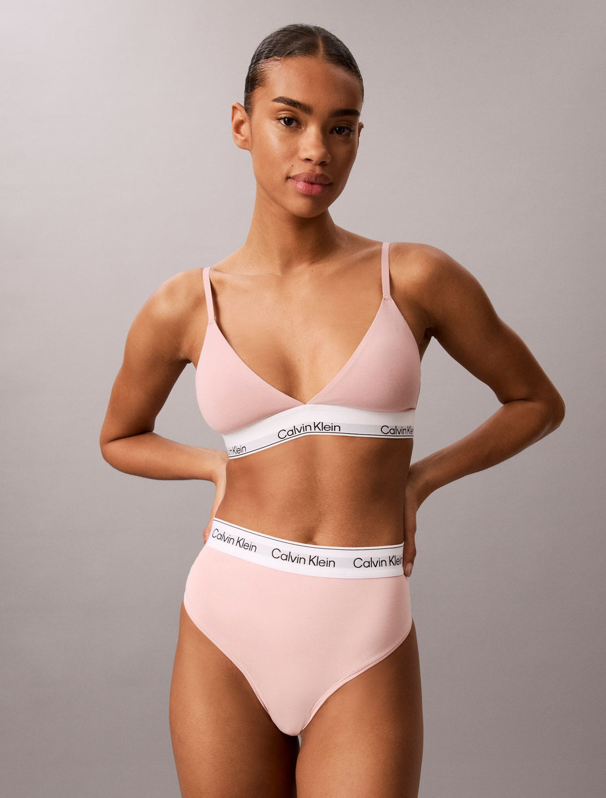 Icon Cotton Modal Lightly Lined Triangle Bralette - Calvin Klein Underwear