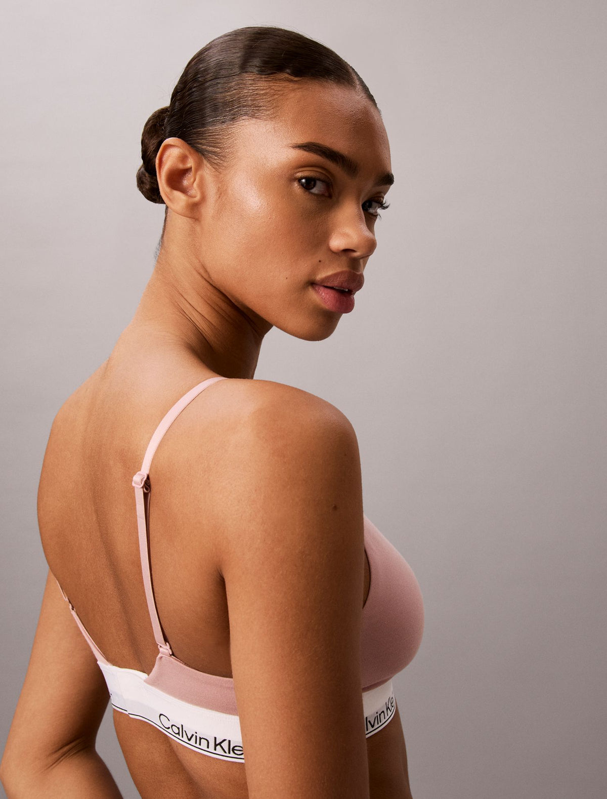 Icon Cotton Modal Lightly Lined Triangle Bralette - Calvin Klein Underwear