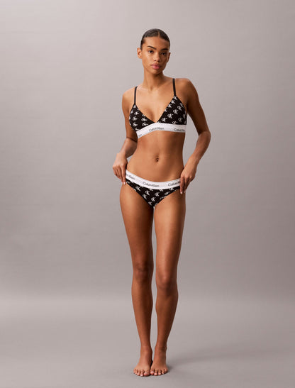 Icon Cotton Modal Lightly Lined Triangle Bralette - Calvin Klein Underwear