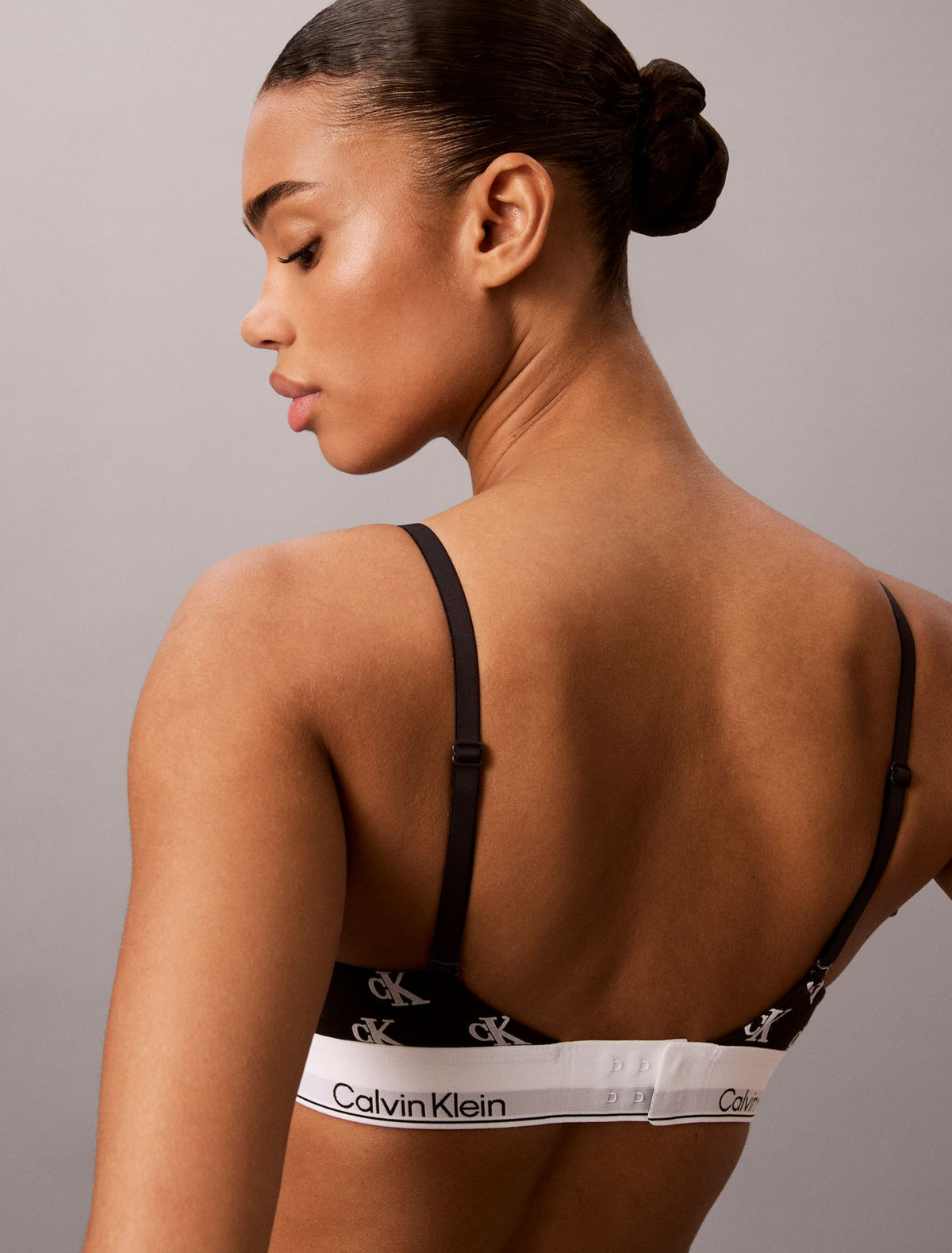 Icon Cotton Modal Lightly Lined Triangle Bralette - Calvin Klein Underwear