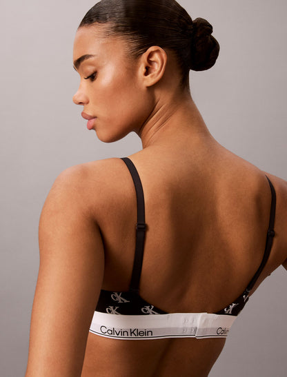 Icon Cotton Modal Lightly Lined Triangle Bralette - Calvin Klein Underwear