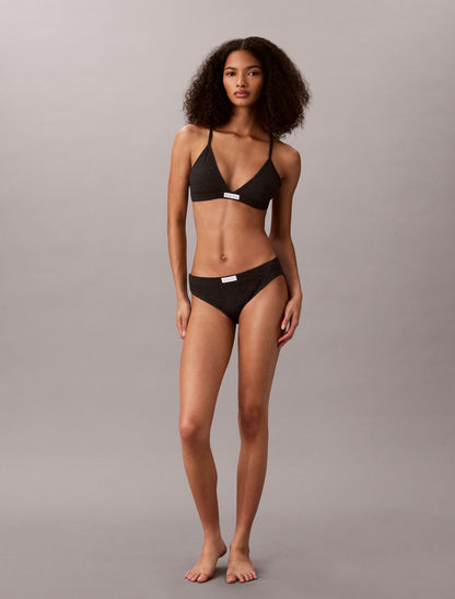 Classic Comfort Cozy Waffle Lightly Lined Triangle Bra - Calvin Klein Underwear