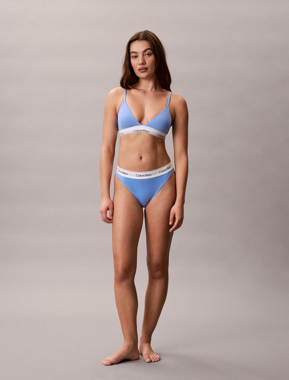 Icon Cotton Modal Lightly Lined Triangle Bralette - Calvin Klein Underwear