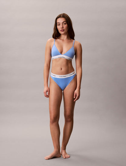 Icon Cotton Modal Lightly Lined Triangle Bralette - Calvin Klein Underwear