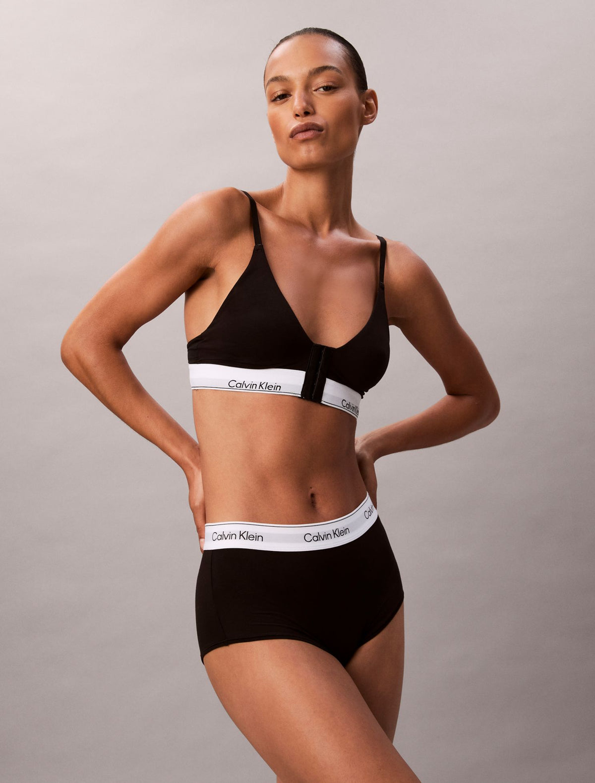 Icon Cotton Modal Post Surgery Lightly Lined Triangle Bralette - Calvin Klein Underwear