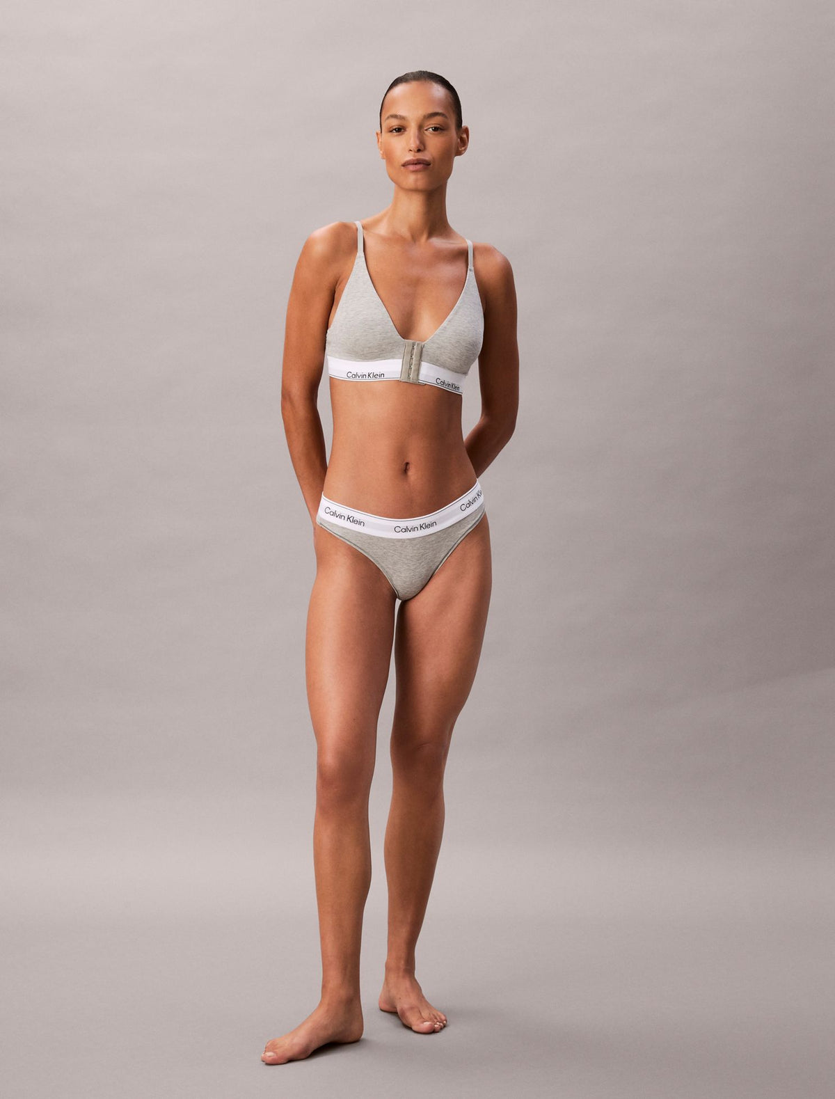 Icon Cotton Modal Post Surgery Lightly Lined Triangle Bralette - Calvin Klein Underwear