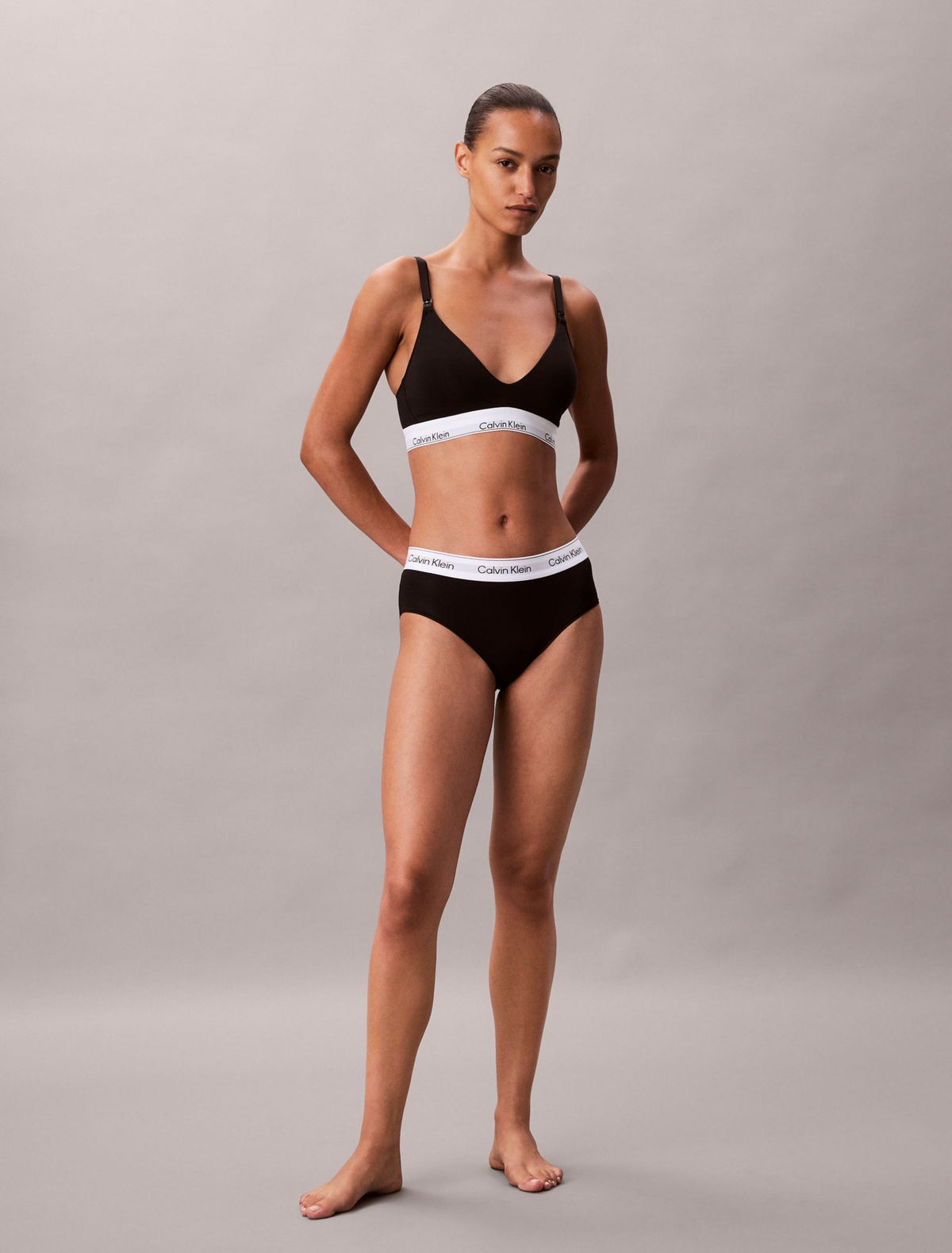 Icon Cotton Modal Maternity Lightly Lined Triangle Bralette - Calvin Klein Underwear