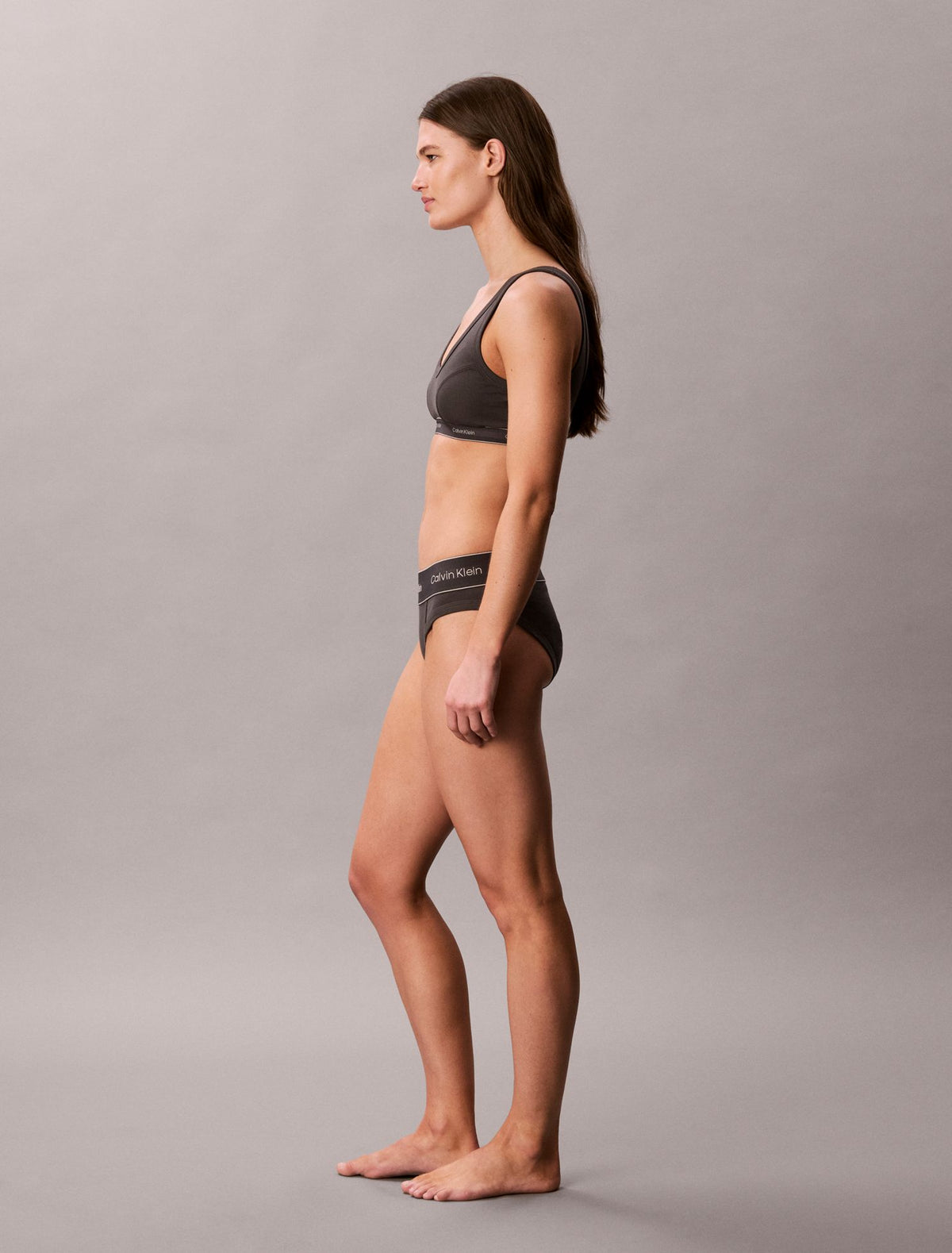 Heritage Cotton Stretch Lightly Lined Triangle Bralette - Calvin Klein Underwear