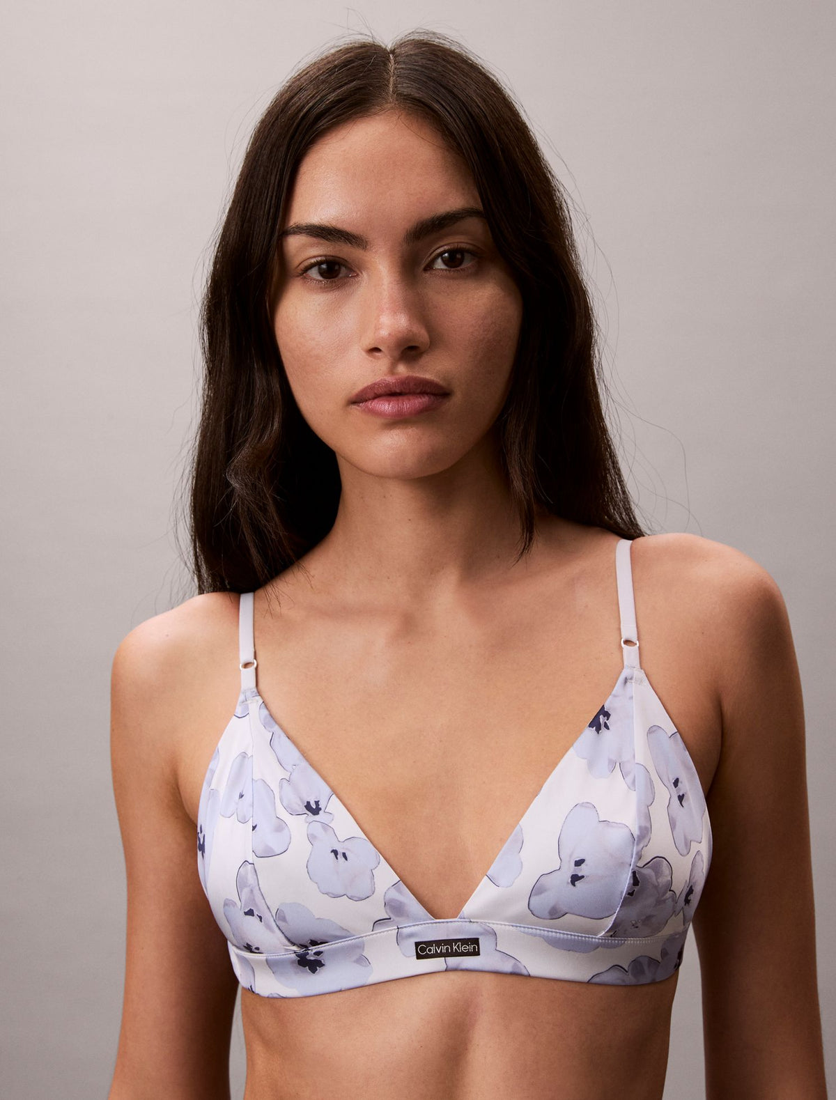 Signature Satin Unlined Triangle Bra - Calvin Klein Underwear
