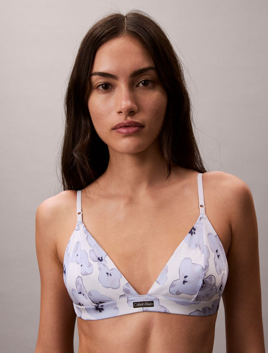 Signature Satin Unlined Triangle Bra - Calvin Klein Underwear