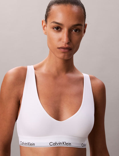 Icon Cotton Modal Unlined Triangle Bralette - Calvin Klein Underwear