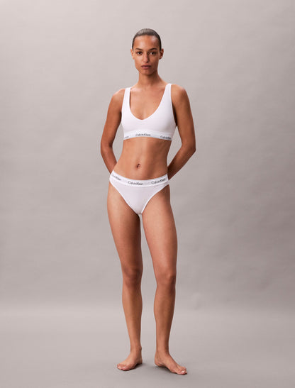 Icon Cotton Modal Unlined Triangle Bralette - Calvin Klein Underwear