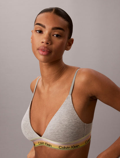 Icon Cotton Modal Pride Lightly Lined Triangle Bra - Calvin Klein Underwear