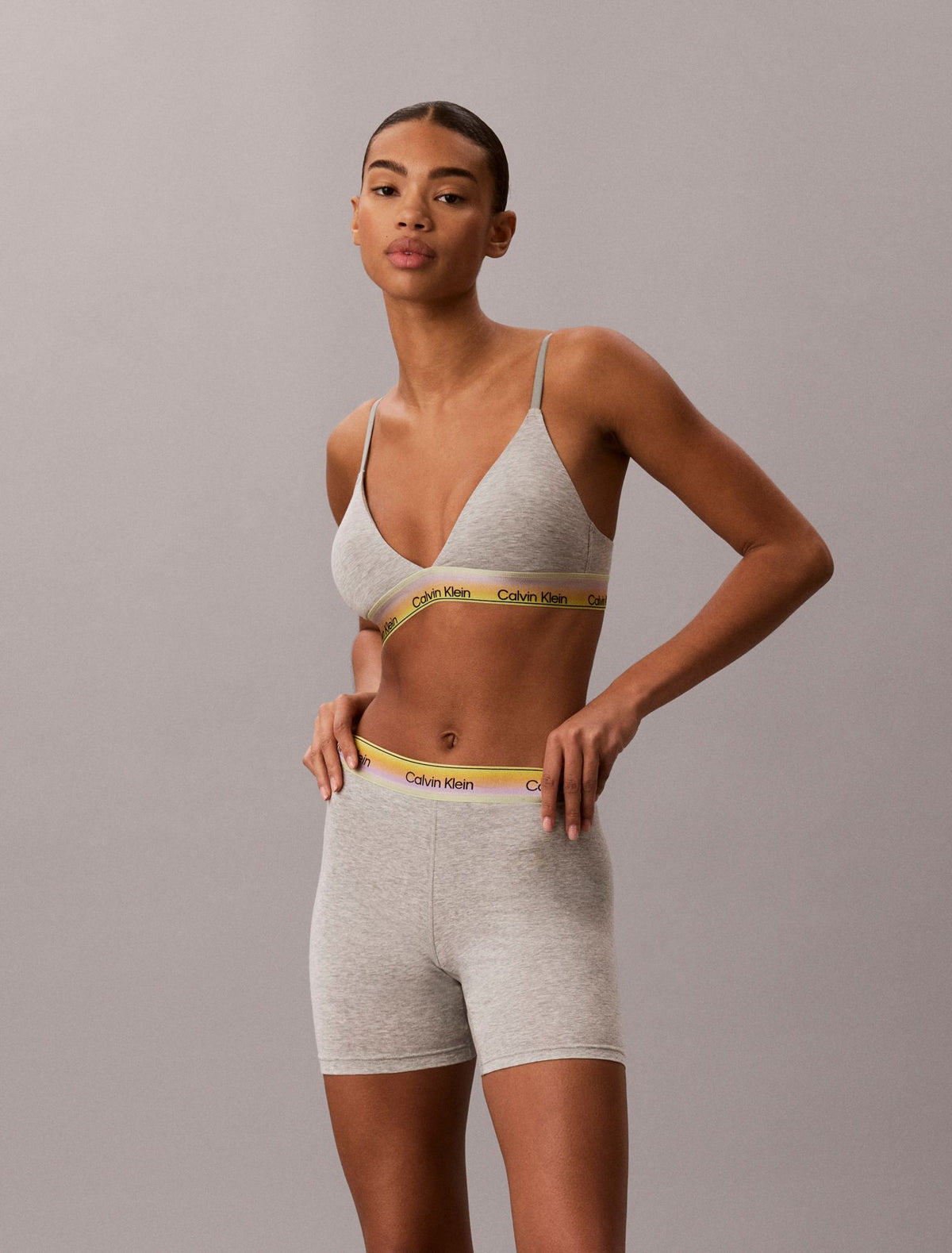 Icon Cotton Modal Pride Lightly Lined Triangle Bra - Calvin Klein Underwear