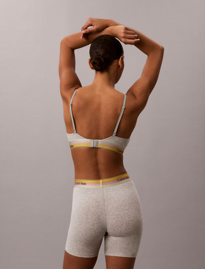 Icon Cotton Modal Pride Lightly Lined Triangle Bra - Calvin Klein Underwear