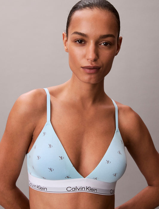 Icon Cotton Modal Lightly Lined Triangle Bralette - Calvin Klein Underwear