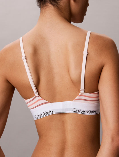 Icon Cotton Modal Lightly Lined Triangle Bralette - Calvin Klein Underwear