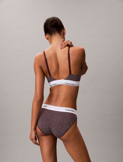 Icon Cotton Modal Lightly Lined Triangle Bralette - Calvin Klein Underwear