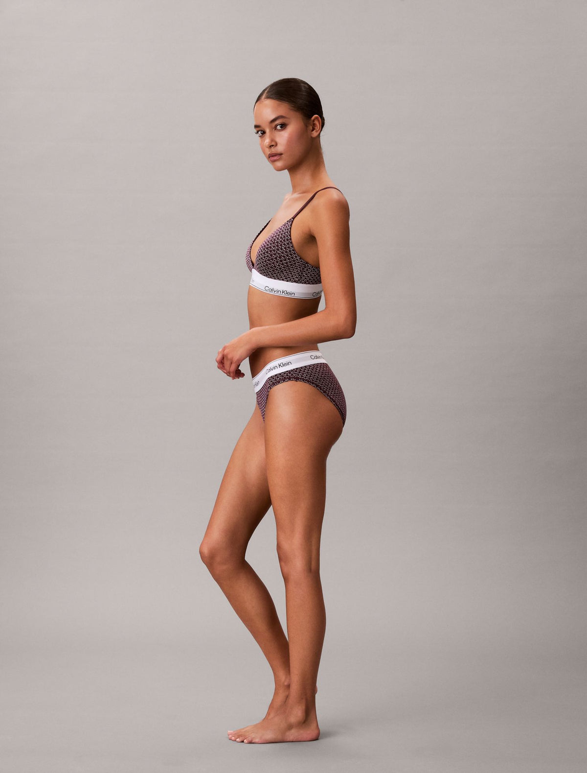 Icon Cotton Modal Lightly Lined Triangle Bralette - Calvin Klein Underwear