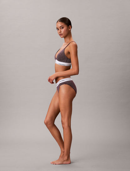 Icon Cotton Modal Lightly Lined Triangle Bralette - Calvin Klein Underwear