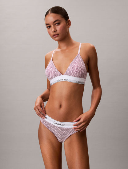Icon Cotton Modal Lightly Lined Triangle Bralette - Calvin Klein Underwear