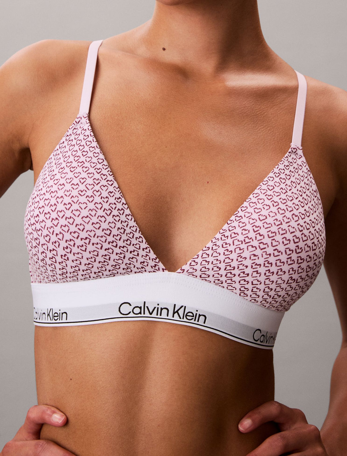 Icon Cotton Modal Lightly Lined Triangle Bralette - Calvin Klein Underwear